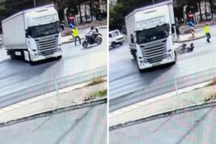 Θεσσαλονίκη: Συγκλονίζει το ΒΙΝΤΕΟ της σύγκρουσης μηχανής με νταλίκα, νεκρός ο 29χρονος μοτοσικλετιστής, βαριές κατηγορίες στους 4 συλληφθέντες