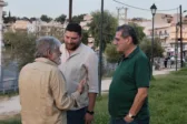 Πάτρα: Συνάντηση Πελετίδη με τον γλυπτή Καλογηράτο