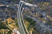 Περιμετρική Πάτρας: Μεγάλες ζημιές, αλλά σώθηκε από τη φωτιά, οι εργασίες αποκατάστασης ΦΩΤΟ