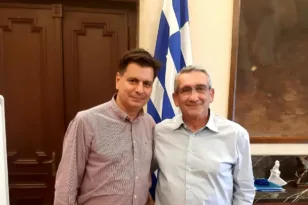 Συναντήσεις Πέτρου Ψωμά με Δημάρχους Ρόδου και Χανίων