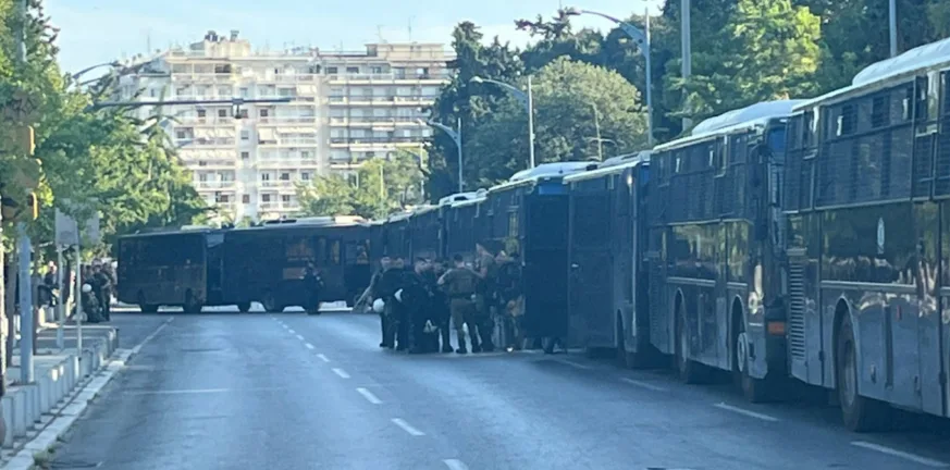ΔΕΘ: Ξεκίνησαν οι συγκεντρώσεις, κλειστοί οι κεντρικοί δρόμοι