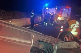 Θανατηφόρο τροχαίο στην εθνική Λαμίας–Αθηνών: Ένας νεκρός και δύο τραυματίες ΦΩΤΟ