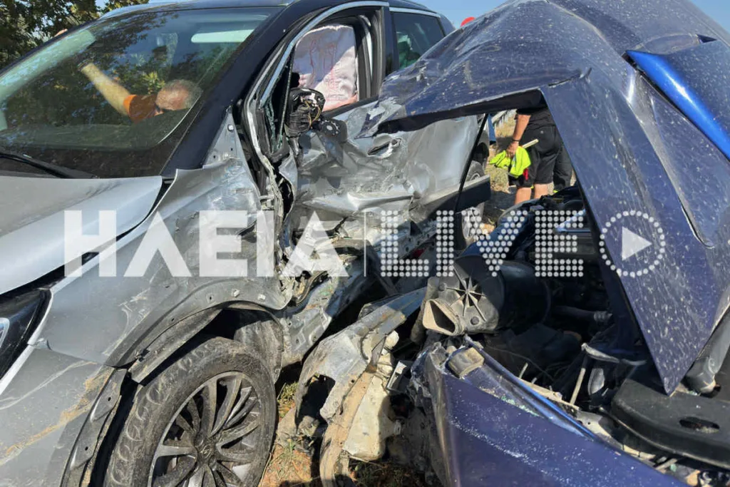 Σοβαρό τροχαίο στον Πύργο: Εγκλωβίστηκαν και τραυματίστηκαν δύο τουρίστες ΦΩΤΟ