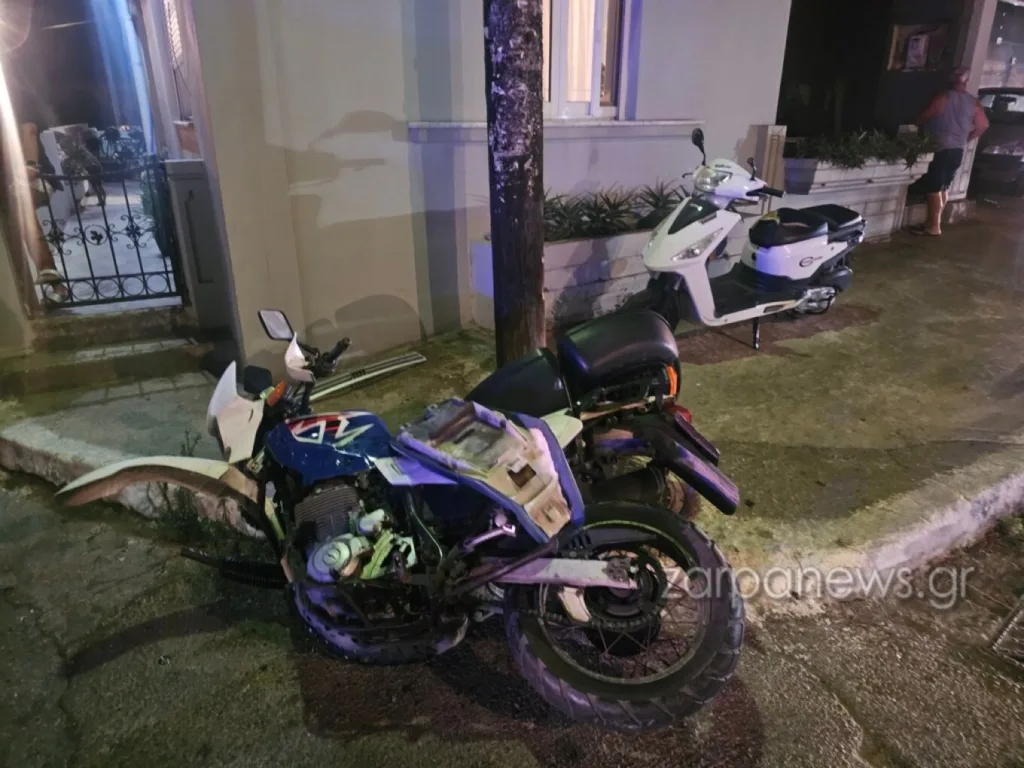 Χανιά: Τροχαίο με ΙΧ και δίκυκλο, δύο τραυματίες