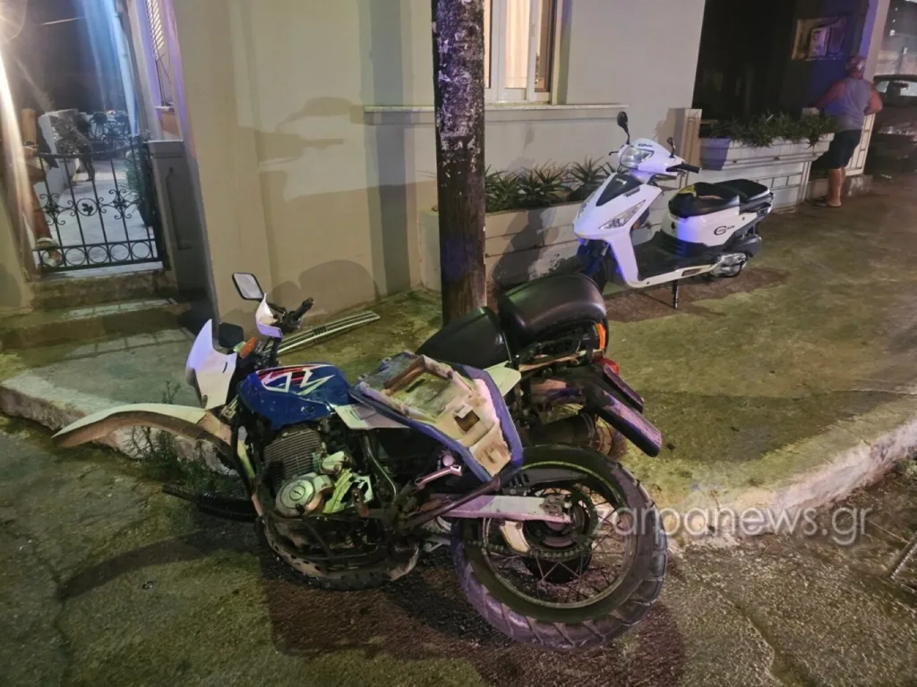 Χανιά: Τροχαίο με ΙΧ και δίκυκλο, δύο τραυματίες