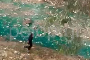 Πάτρα – Μυστήριο με τον «πράσινο» Μείλιχο: Ανησυχία για άγνωστη ουσία που χρωμάτισε το νερό του ποταμού