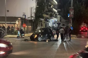 Τροχαίο στην πλατεία Μαρούδα στην Πάτρα