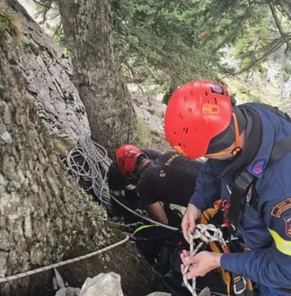 Στο Πλανητέρο Καλαβρύτων ομάδα της 6ης ΕΜΑΚ για διάσωση σκύλου