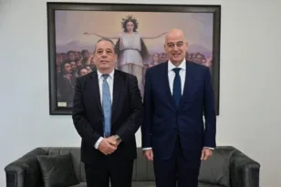 Συνάντηση Δένδια – Πάλμα στη Θεσσαλονίκη: Ελληνοκυπριακή συνεργασία και κοινά σχέδια στο πλαίσιο του προγράμματος SAFE της Ε.Ε.