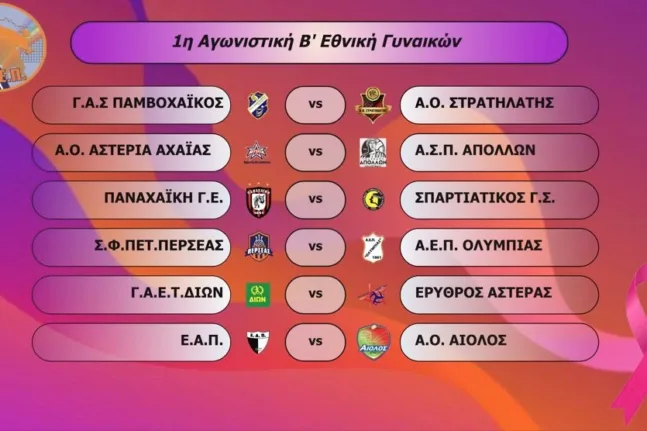 Η ανακοίνωση της ΕΣΠΕΠ με το πρόγραμμα της πρεμιέρας στην Β΄ Γυναικών