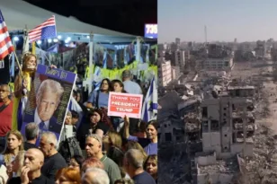 Ανάμεσα σε συντρίμμια και πανηγυρισμούς: Η εύθραυστη ειρήνη στη Μέση Ανατολή ΒΙΝΤΕΟ