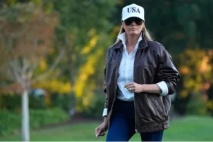 Η «πιλότος» Μελάνια Τραμπ, η εμφάνιση αλά… Top Gun ΦΩΤΟ