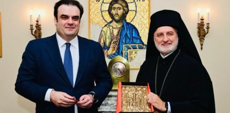 Νέα Υόρκη: Συνάντηση Πιερρακάκη με τον Αρχιεπίσκοπο Αμερικής Ελπιδοφόρο Νέα Υόρκη: Συνάντηση Πιερρακάκη με τον Αρχιεπίσκοπο Αμερικής Ελπιδοφόρο