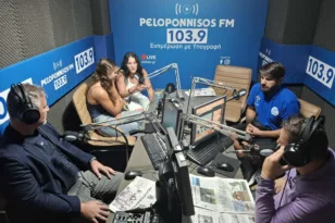 Η «οικογένεια» της ΝΕΠ στον peloponnisos FM ΒΙΝΤΕΟ