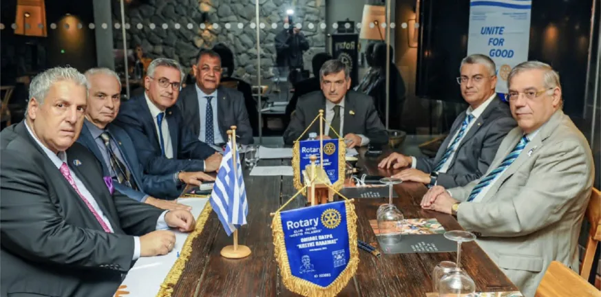 Επίσημη επίσκεψη του Διοικητή της 2475 Περιφέρειας στον Ροταριανό Όμιλο «Πάτρα - Κωστής Παλαμάς» ΦΩΤΟ Επίσημη επίσκεψη του Διοικητή της 2475 Περιφέρειας στον Ροταριανό Όμιλο «Πάτρα - Κωστής Παλαμάς» ΦΩΤΟ