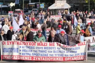 «Δεν αντέχουμε τα ψίχουλα»: Πανελλαδική κινητοποίηση συνταξιούχων για πραγματικές αυξήσεις