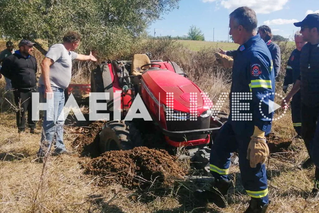 Σοβαρό ατύχημα με τρακτέρ και τραυματισμός αγρότη στο πρόσωπο ΦΩΤΟ