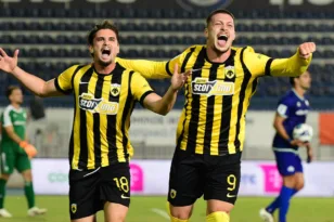 Κηφισιά – ΑΕΚ 2-3: Επική ανατροπή με Γιόβιτς και Μαρίν ενώ έπαιζε με 10 παίκτες