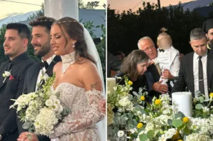 Παντρεύτηκαν και βάφτισαν τον γιο του ο Γιώργος Λιβάνης και η Ανδρομάχη
