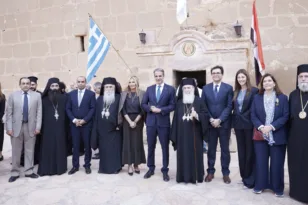 Ο Μητσοτάκης στην ενθρόνιση του νέου Αρχιεπισκόπου Σινά, κ. Συμεών – «Εθνικό καθήκον μας το ενδιαφέρον για τη Μονή»