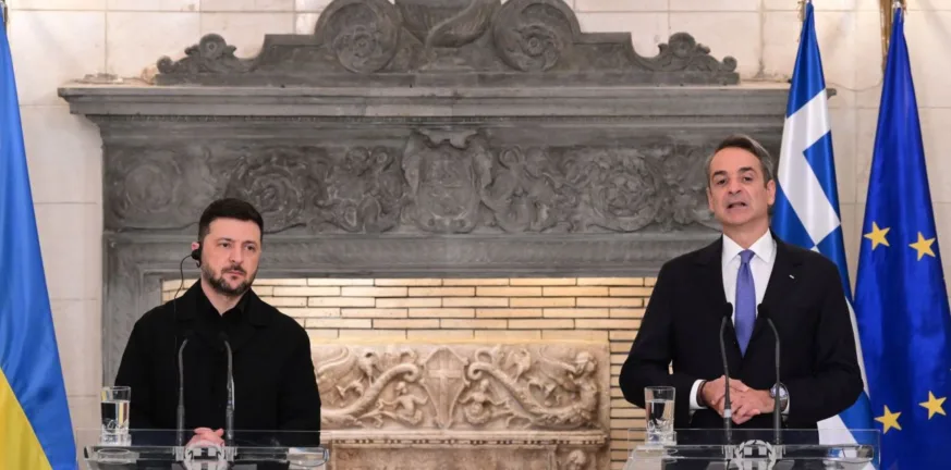 ΚΚΕ για Μητσοτάκη-Ζελένσκι: Εφυγαν οι Αμερικανοί ντίλερς του πανάκριβου LNG και κατέφτασε ο αγοραστής του διεφθαρμένου καθεστώτος