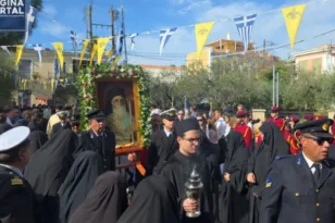 Aίγινα: Πλήθος πιστών στις εκδηλώσεις για τον Άγιο Νεκτάριο