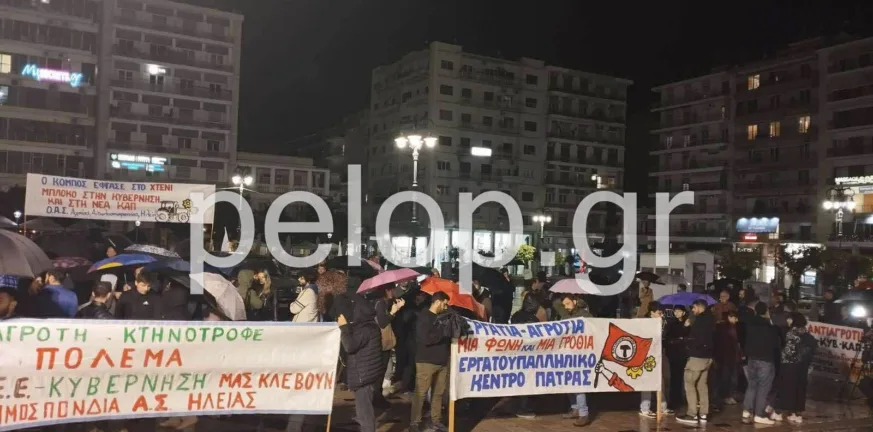 Πάτρα: Δυνατό μήνυμα από τους αγρότες που δεν καταλαβαίνουν από τη καταρρακτώδη βροχή! ΦΩΤΟ