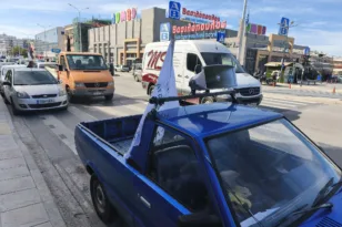 Με ΙΧ οι αγρότες στην πλατεία Γεωργίου για την κινητοποίηση