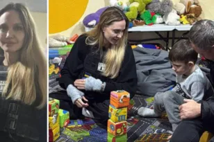 Η Αντζελίνα Τζολί αιφνιδιαστικά στην Ουκρανία, ΒΙΝΤΕΟ