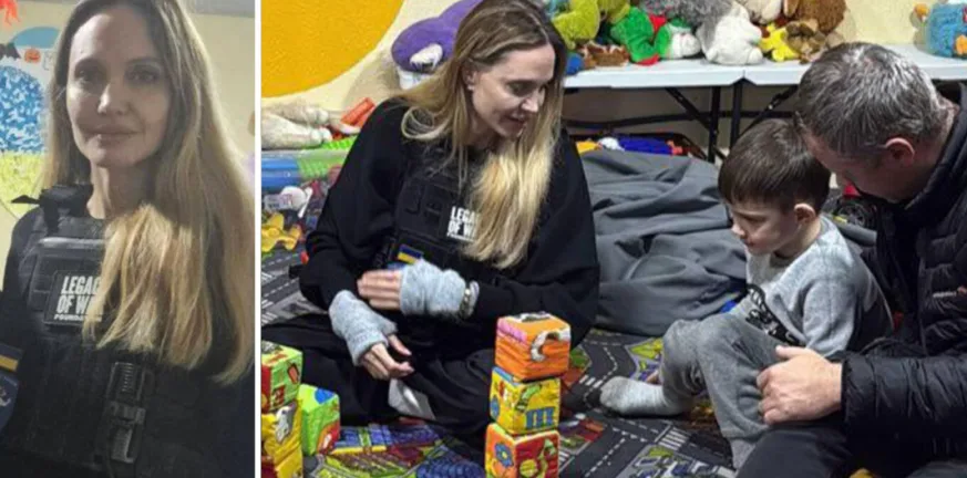 Η Αντζελίνα Τζολί αιφνιδιαστικά στην Ουκρανία, ΒΙΝΤΕΟ