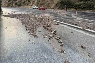 Βροχόπτωση, χαλάζι, γέμισε με πέτρες και χώματα ο ΒΟΑΚ, ΦΩΤΟ, ΒΙΝΤΕΟ