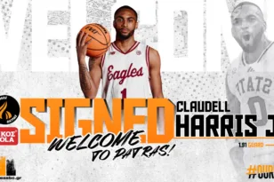 Ο Προμηθέας ανακοίνωσε την απόκτηση του Claudell Harris Jr.