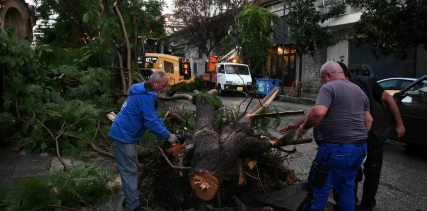 Πάτρα: Συνεχίζεται ο καθαρισμός των «πληγών» της κακοκαιρίας ΦΩΤΟ