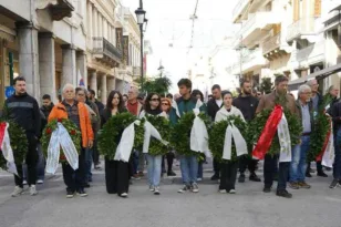 Πάτρα: Στεφάνι Πελετίδη στο Παράρτημα – «Τα συνθήματα του Πολυτεχνείου παραμένουν ζωντανά και επίκαιρα»
