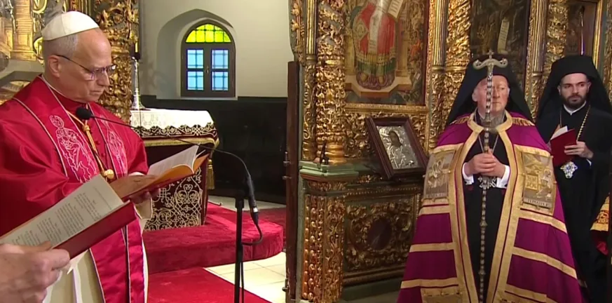 Πάπας Λέων: Δοξολογία στον Άγιο Γεώργιο και κοινή δήλωση με τον Πατριάρχη Βαρθολομαίο LIVE