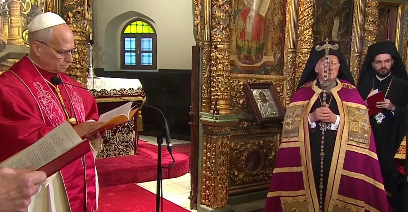 Στο Φανάρι ο Πάπας Λέων: Κοινό μήνυμα των προκαθημένων του Χριστιανισμού για ενότητα και συμπόρευση