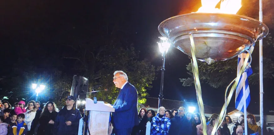 Καλάβρυτα: Υποδοχής της Ολυμπιακής Φλόγας με τιμές αρχηγού κράτους! ΦΩΤΟ