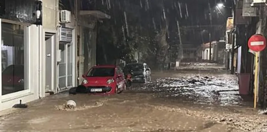 Καταστροφές στη Λέσβο, «έσπασε» ποτάμι στην Καλλονή ΦΩΤΟ - ΒΙΝΤΕΟ