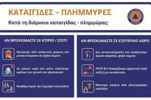 Δυτική Ελλάδα σε αυξημένη ετοιμότητα: Νέες προειδοποιήσεις για την κακοκαιρία ADEL από την Πολιτική Προστασία