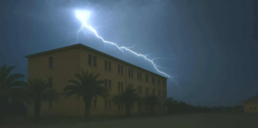 Τέσσερις στρατιώτες τραυματίστηκαν από πτώση κεραυνού στο Μεσολόγγι