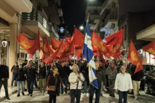Κινητοποίηση στην Πάτρα από ΚΚΕ και ΚΝΕ για τις εξελίξεις στη Βενεζουέλα