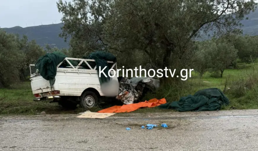 Τραγωδία στην Κορινθία: Νεκρός νεαρός σε τροχαίο - Το όχημα «καρφώθηκε» σε ελαιόδεντρο ΦΩΤΟ-BINTEO