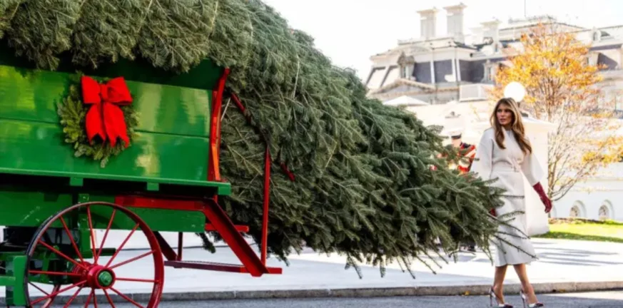 Μύρισαν Χριστούγεννα στον Λευκό Οίκο ΦΩΤΟ-ΒΙΝΤΕΟ