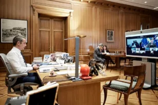 Μητσοτάκης σε τηλεδιάσκεψη ΕΕ: «Προχωρά ο διάλογος για την Ουκρανία – Οι αποφάσεις θα ληφθούν από τα κράτη-μέλη»