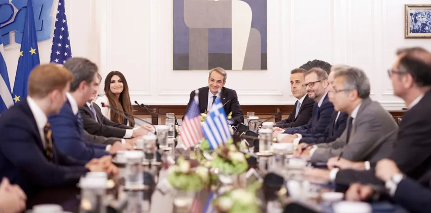 Μητσοτάκης: Συνάντηση με τους υπουργούς Εσωτερικών και Ενέργειας των ΗΠΑ