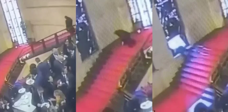 Η τέχνη έσπασε τα νεύρα του: Viral πτώση Ιταλού πολιτικού πάνω σε βιτρό του 1932 ΒΙΝΤΕΟ