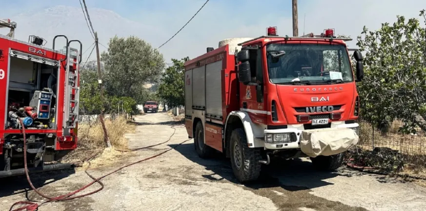Φωτιά στο Αβδελοπήγαδο Κύμης: Κινητοποίηση της Πυροσβεστικής κοντά στο νοσοκομείο