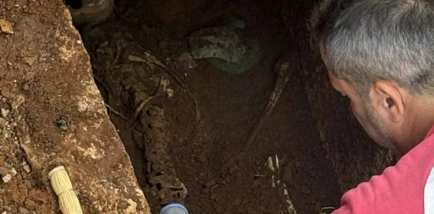 Κ. Αχαΐα: Σκελετός και αμφορέας στο νέο Δημαρχείο - Θα εξεταστούν από κλιμάκιο της Εφορείας Αρχαιοτήτων