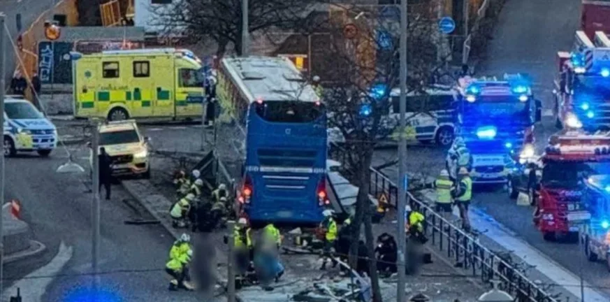 Πολύνεκρο τροχαίο δυστύχημα στη Στοκχόλμη, η περιοχή έχει αποκλειστεί