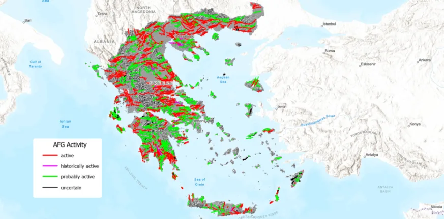 Αυτός είναι ο σεισμικός χάρτης με όλα τα ρήγματα στην Ελλάδα με 3.600 ενεργά και πιθανώς ενεργά